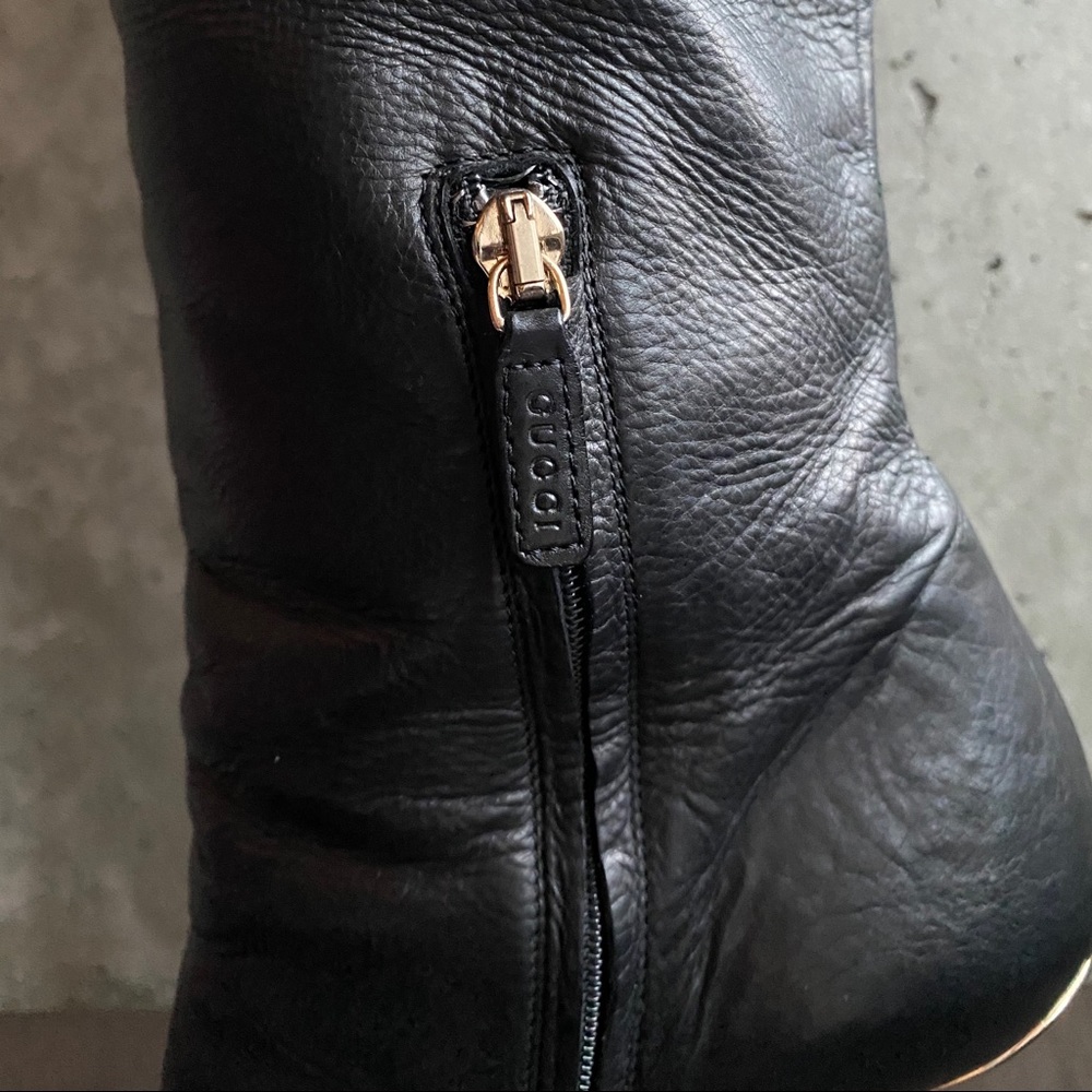 Gucci Darwin Nero Tall Leather Boots - Picture 7 of 10